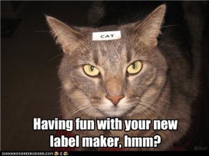 label in cat